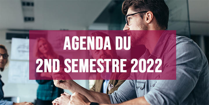 Visuel agenda 2nd semestre 2022