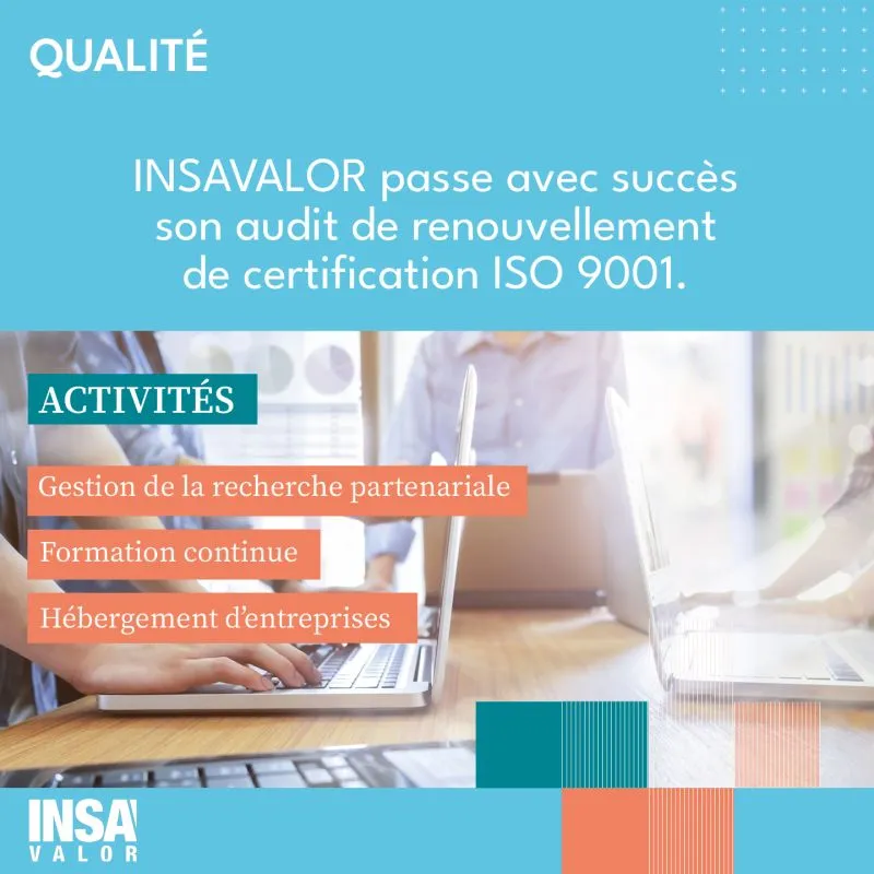 Renouvellement certification ISO 9001